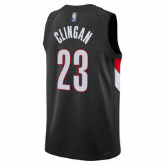Donovan Clingan Portland Trail Blazers Unisex Swingman Jersey Icon Edition Black - Nike
