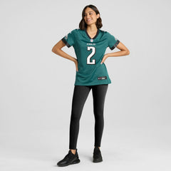 Jahan Dotson Philadelphia Eagles Women's Team Game Jersey - Midnight Green Jerseys