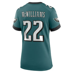 Mac McWilliams Philadelphia Eagles Women's Team Game Jersey - Midnight Green Jerseys