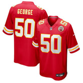 Brandon George Kansas City Chiefs Team Game Jersey - Red Jerseys