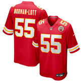 Omarr Norman-Lott Kansas City Chiefs Team Game Jersey - Red Jerseys