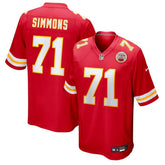 Josh Simmons Kansas City Chiefs Team Game Jersey - Red Jerseys