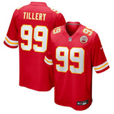 Jerry Tillery Kansas City Chiefs Team Game Jersey - Red Jerseys