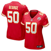 Brandon George Kansas City Chiefs Women's Team Game Jersey - Red Jerseys