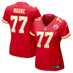 Jaylon Moore Kansas City Chiefs Women's Team Game Jersey - Red Jerseys