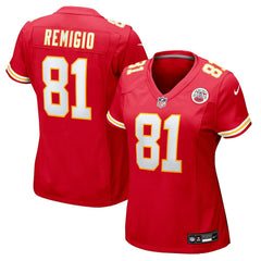 Nikko Remigio Kansas City Chiefs Women's Team Game Jersey - Red Jerseys