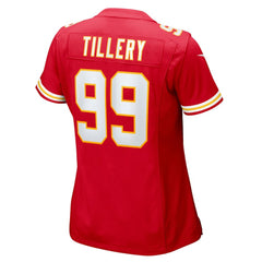Jerry Tillery Kansas City Chiefs Women's Team Game Jersey - Red Jerseys