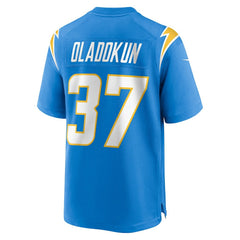 Jordan Oladokun Los Angeles Chargers Team Game Jersey - Powder Blue Jerseys