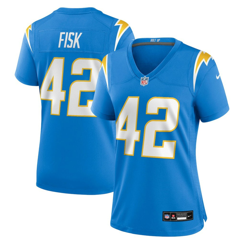 Tucker Fisk Los Angeles Chargers Women's Team Game Jersey - Powder Blue Jerseys