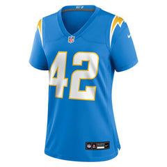 Tucker Fisk Los Angeles Chargers Women's Team Game Jersey - Powder Blue Jerseys
