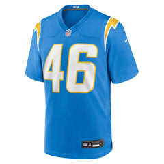 Nikko Reed Los Angeles Chargers Team Game Jersey - Powder Blue Jerseys