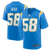 Marlowe Wax Los Angeles Chargers Team Game Jersey - Powder Blue Jerseys