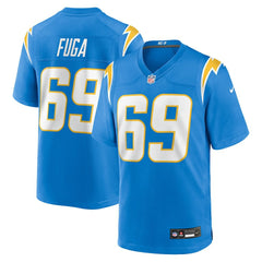 Josh Fuga Los Angeles Chargers Team Game Jersey - Powder Blue Jerseys