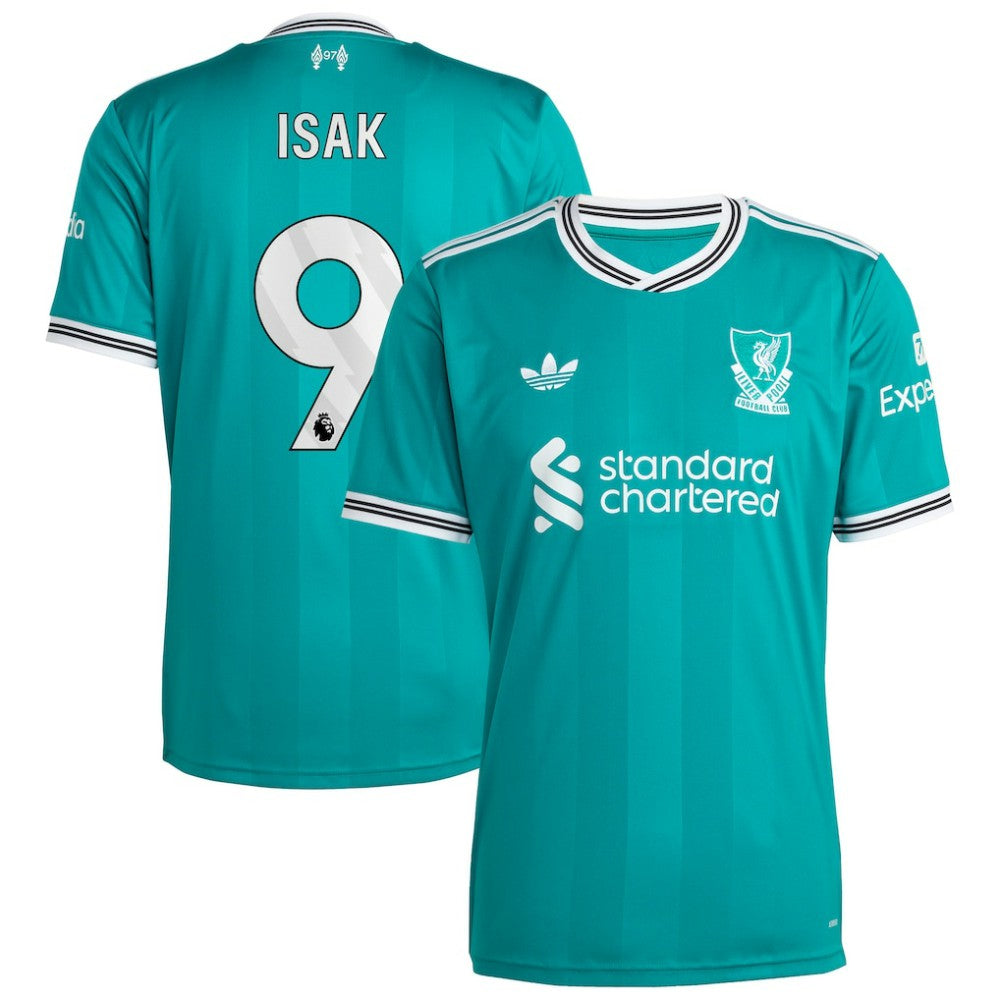 Alexander Isak Liverpool 2025/26 Third Replica Player Jersey Green - Adidas cheap