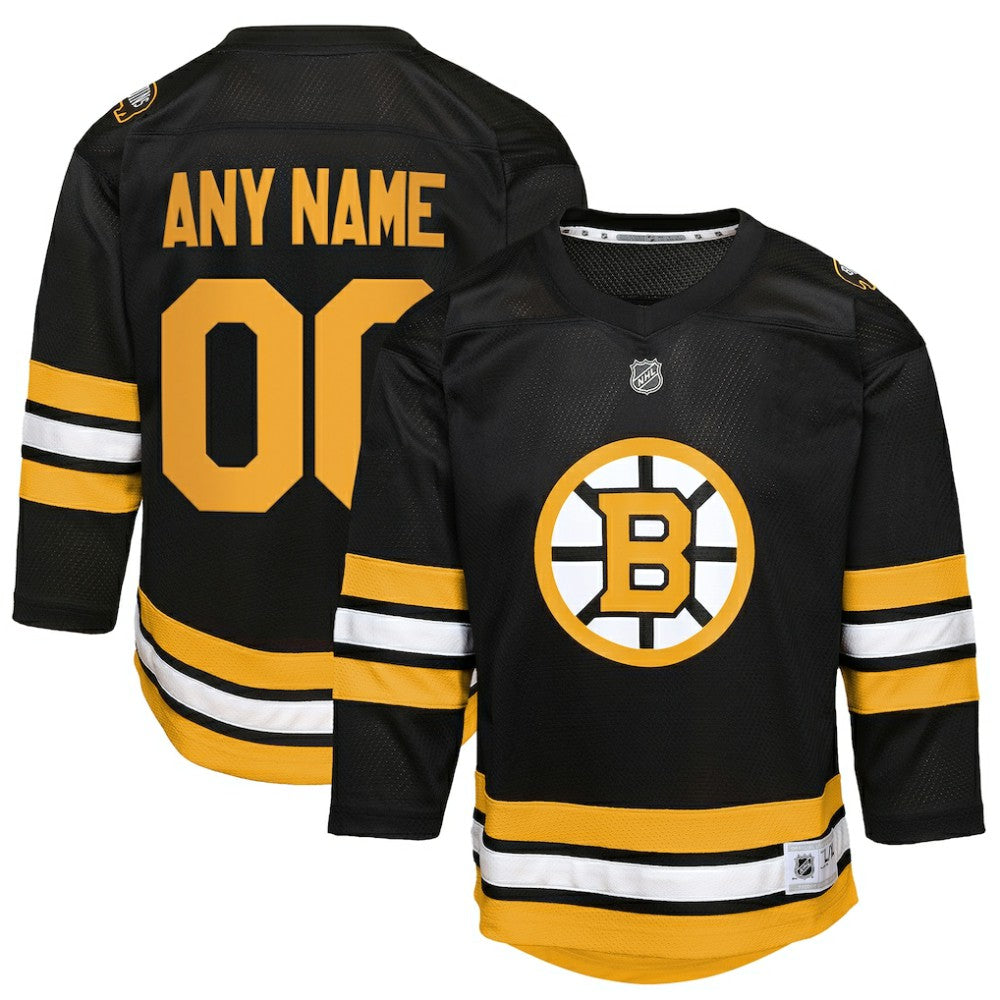 Boston Bruins Youth Home Custom Replica Jersey - Black | US 203445705