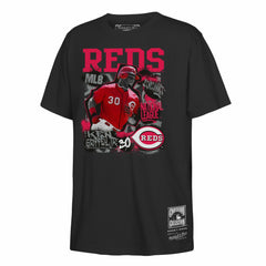 Ken Griffey Jr. Cincinnati Reds Mitchell & Ness Youth Cooperstown Star Moment T-Shirt - Black T-shirts