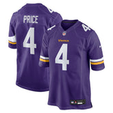 Myles Price Minnesota Vikings Team Game Jersey - Purple Jerseys
