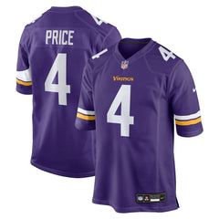 Myles Price Minnesota Vikings Team Game Jersey - Purple Jerseys