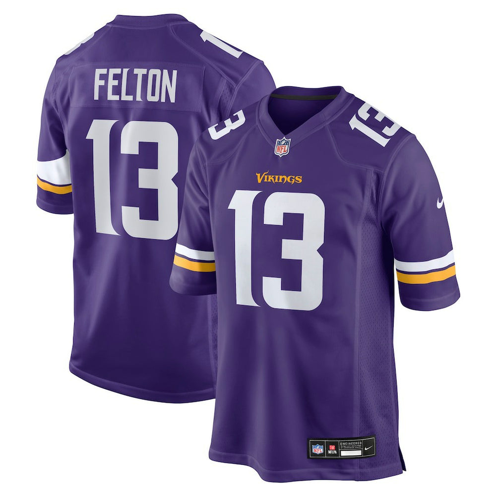 Tai Felton Minnesota Vikings Team Game Jersey - Purple Jerseys