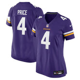 Myles Price Minnesota Vikings Women's Team Game Jersey - Purple Jerseys