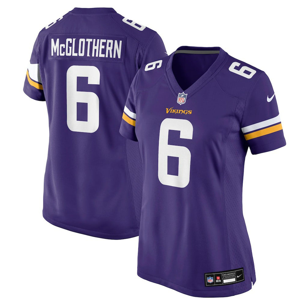Dwight McGlothern Minnesota Vikings Women's Team Game Jersey - Purple Jerseys