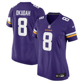 Jeff Okudah Minnesota Vikings Women's Team Game Jersey - Purple Jerseys