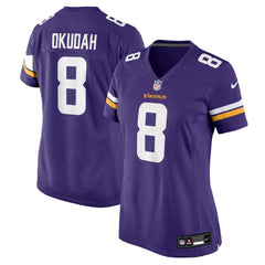 Jeff Okudah Minnesota Vikings Women's Team Game Jersey - Purple Jerseys