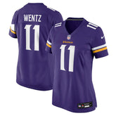 Carson Wentz Minnesota Vikings Women's Team Game Jersey - Purple Jerseys