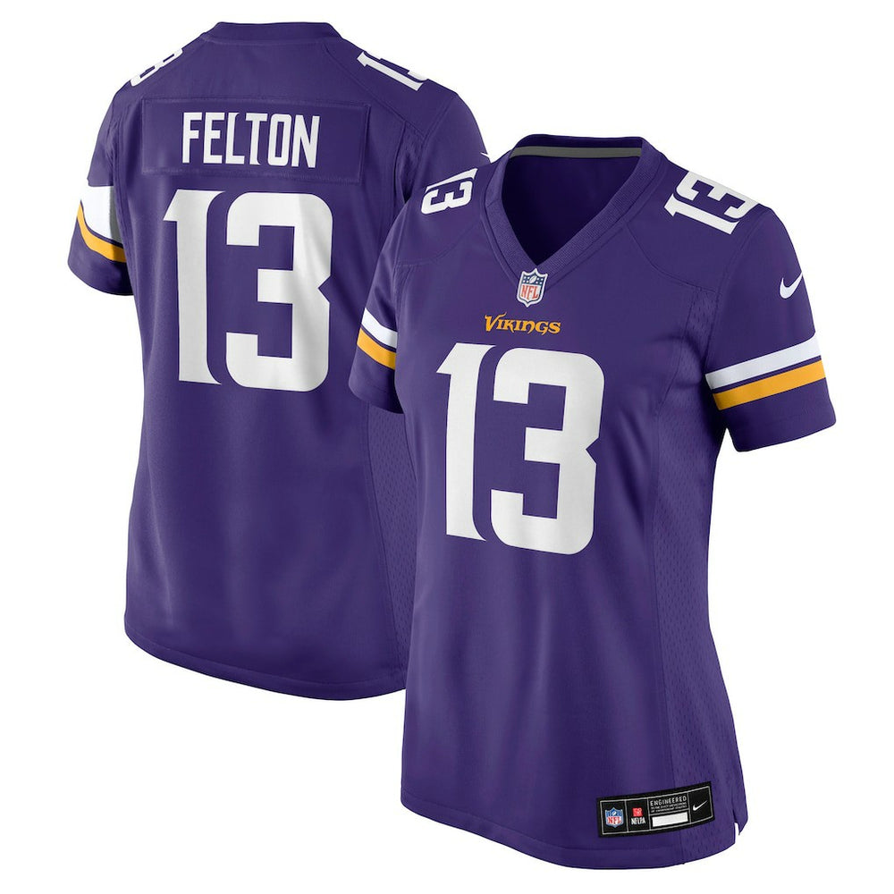 Tai Felton Minnesota Vikings Women's Team Game Jersey - Purple Jerseys