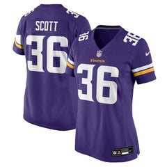 Zavier Scott Minnesota Vikings Women's Team Game Jersey - Purple Jerseys