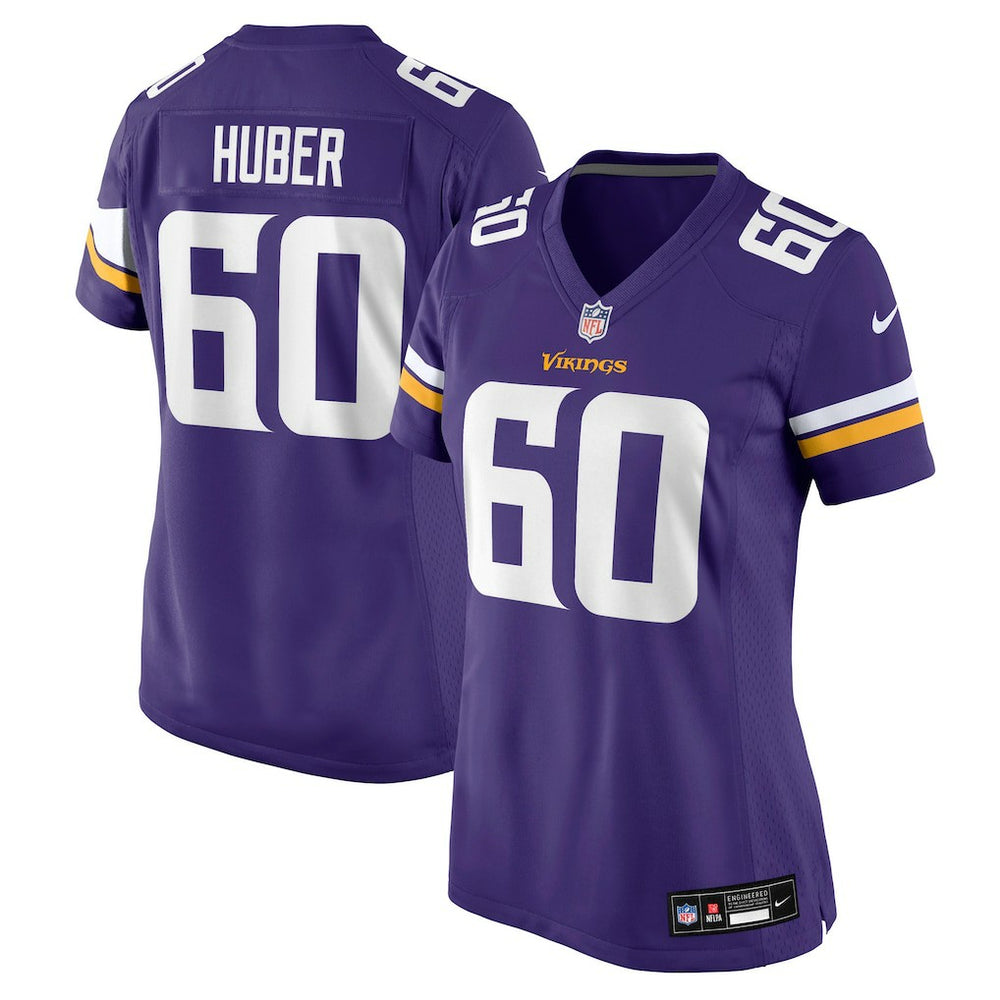 Joe Huber Minnesota Vikings Women's Team Game Jersey - Purple Jerseys