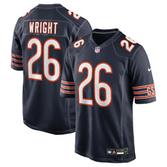 Nahshon Wright Chicago Bears Team Game Jersey - Navy Jerseys