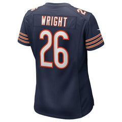 Nahshon Wright Chicago Bears Women's Team Game Jersey - Navy Jerseys