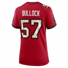 John Bullock Tampa Bay Buccaneers Women's Team Game Jersey - Red Jerseys