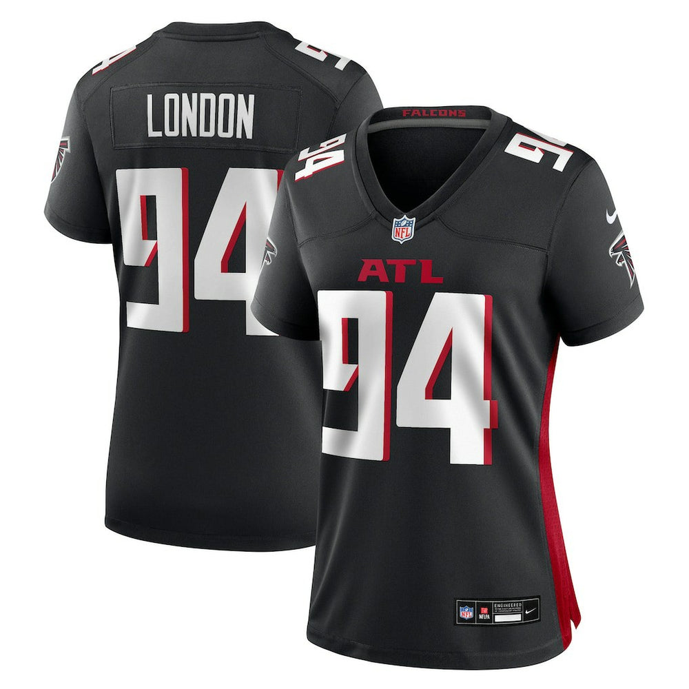 LaCale London Atlanta Falcons Women's Team Game Jersey - Black Jerseys