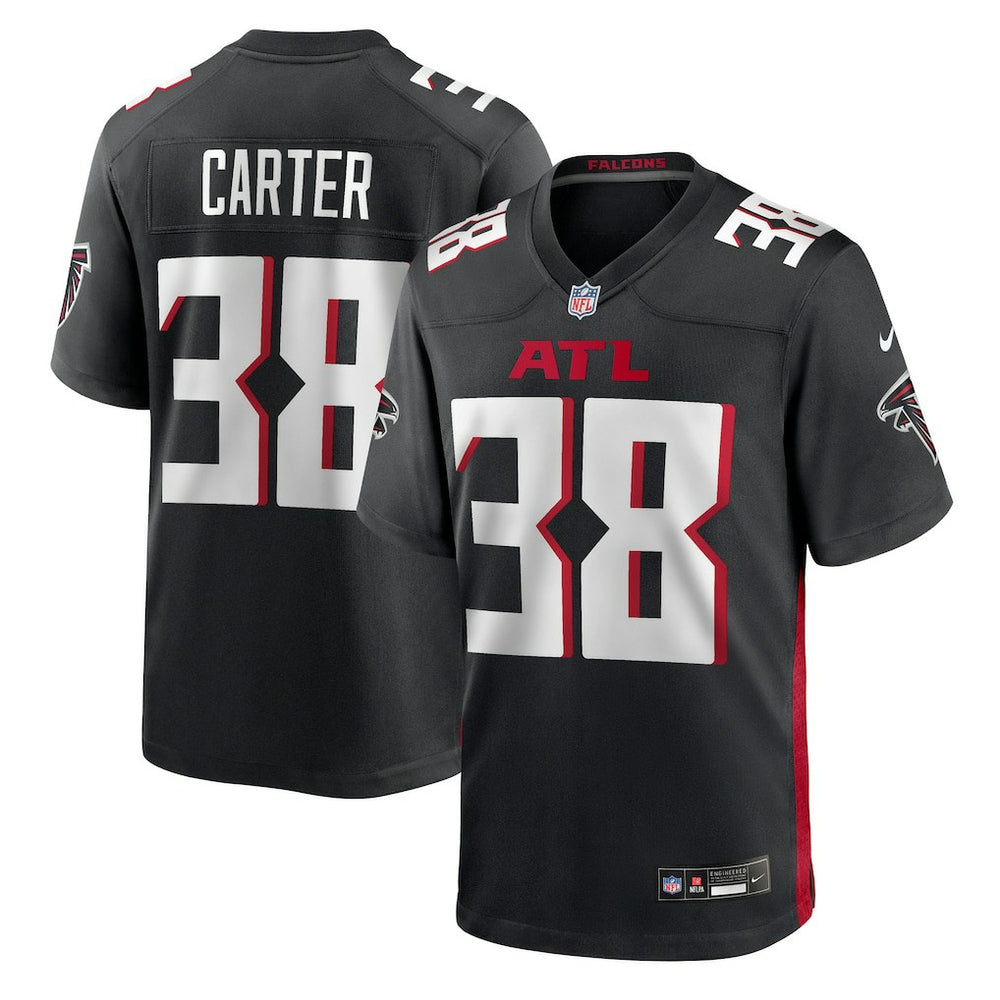 Nathan Carter Atlanta Falcons Team Game Jersey - Black Jerseys