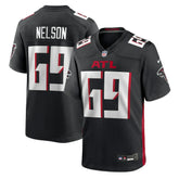 Jack Nelson Atlanta Falcons Team Game Jersey - Black Jerseys