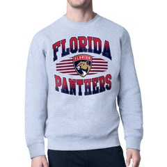Florida Panthers Starter Team Grit Graphic Fleece Pullover Sweatshirt - Gray | US 203448432