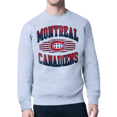 Montreal Canadiens Starter Team Grit Graphic Fleece Pullover Sweatshirt - Gray | US 203448433