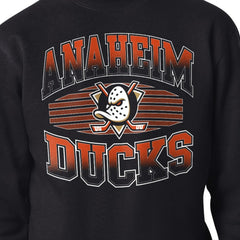 Anaheim Ducks Starter Team Grit Graphic Fleece Pullover Sweatshirt - Black | US 203448436