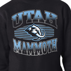 Utah Mammoth Starter Team Grit Graphic Fleece Pullover Sweatshirt - Black | US 203448444