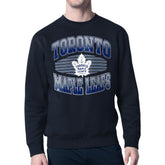 Toronto Maple Leafs Starter Team Grit Graphic Fleece Pullover Sweatshirt - Navy | US 203448453