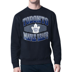 Toronto Maple Leafs Starter Team Grit Graphic Fleece Pullover Sweatshirt - Navy | US 203448453