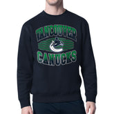 Vancouver Canucks Starter Team Grit Graphic Fleece Pullover Sweatshirt - Navy | US 203448454