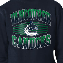Vancouver Canucks Starter Team Grit Graphic Fleece Pullover Sweatshirt - Navy | US 203448454