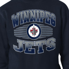 Winnipeg Jets Starter Team Grit Graphic Fleece Pullover Sweatshirt - Navy | US 203448455