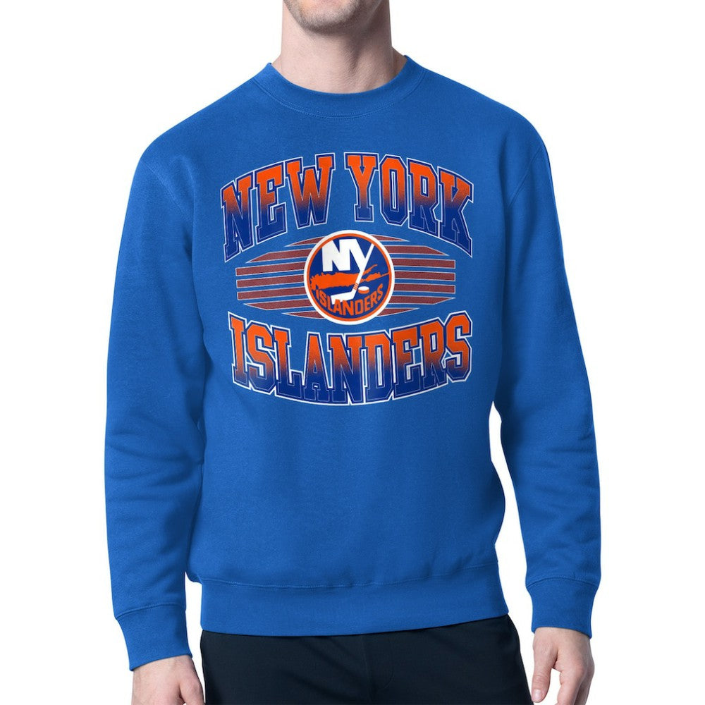 New York Islanders Starter Team Grit Graphic Fleece Pullover Sweatshirt - Royal | US 203448458