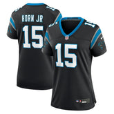 Jimmy Horn Jr Carolina Panthers Women's Team Game Jersey - Black Jerseys
