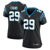Akayleb Evans Carolina Panthers Women's Team Game Jersey - Black Jerseys