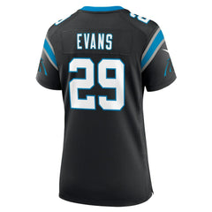 Akayleb Evans Carolina Panthers Women's Team Game Jersey - Black Jerseys